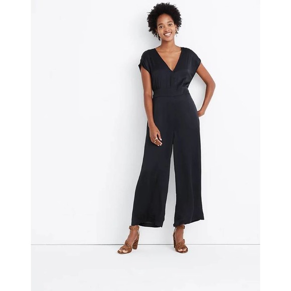 Madewell Pants - MADEWELL satin open back jumpsuit 6